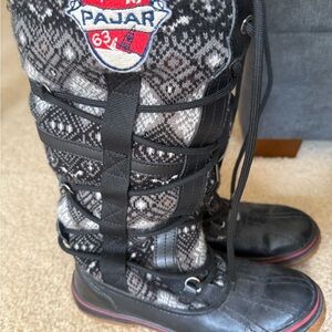 Pajar Black and White Patterned Boots